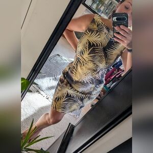 Muse Yellow and Brown Striped Garment